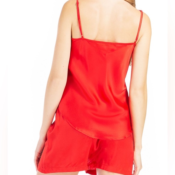 FISHERS FINERY Women's 100% Mulberry Silk Cami and Boxer Pajama Set - Picture 4 of 17